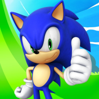 Sonic Dash Endless Runner Game Logo